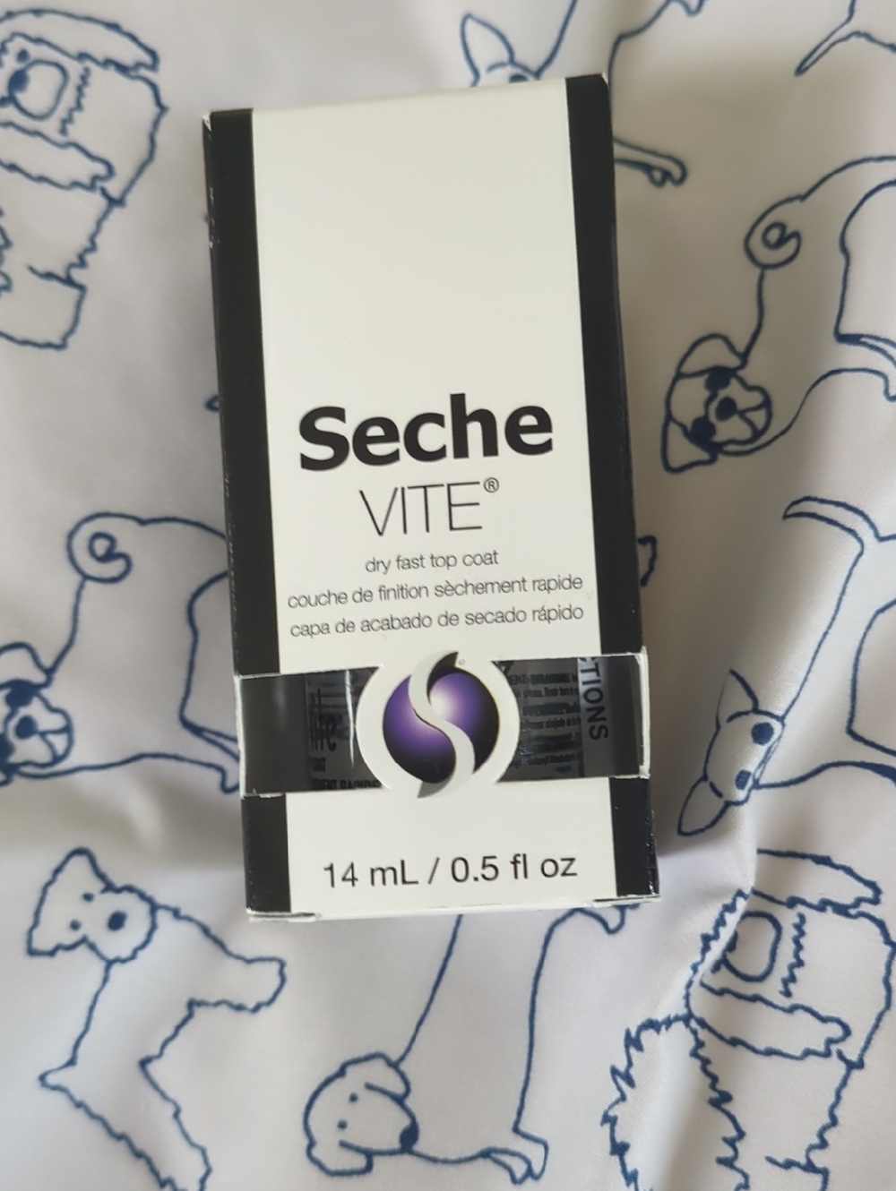 Seche Vite Dry Fast Top Coat - White & Black Packaging